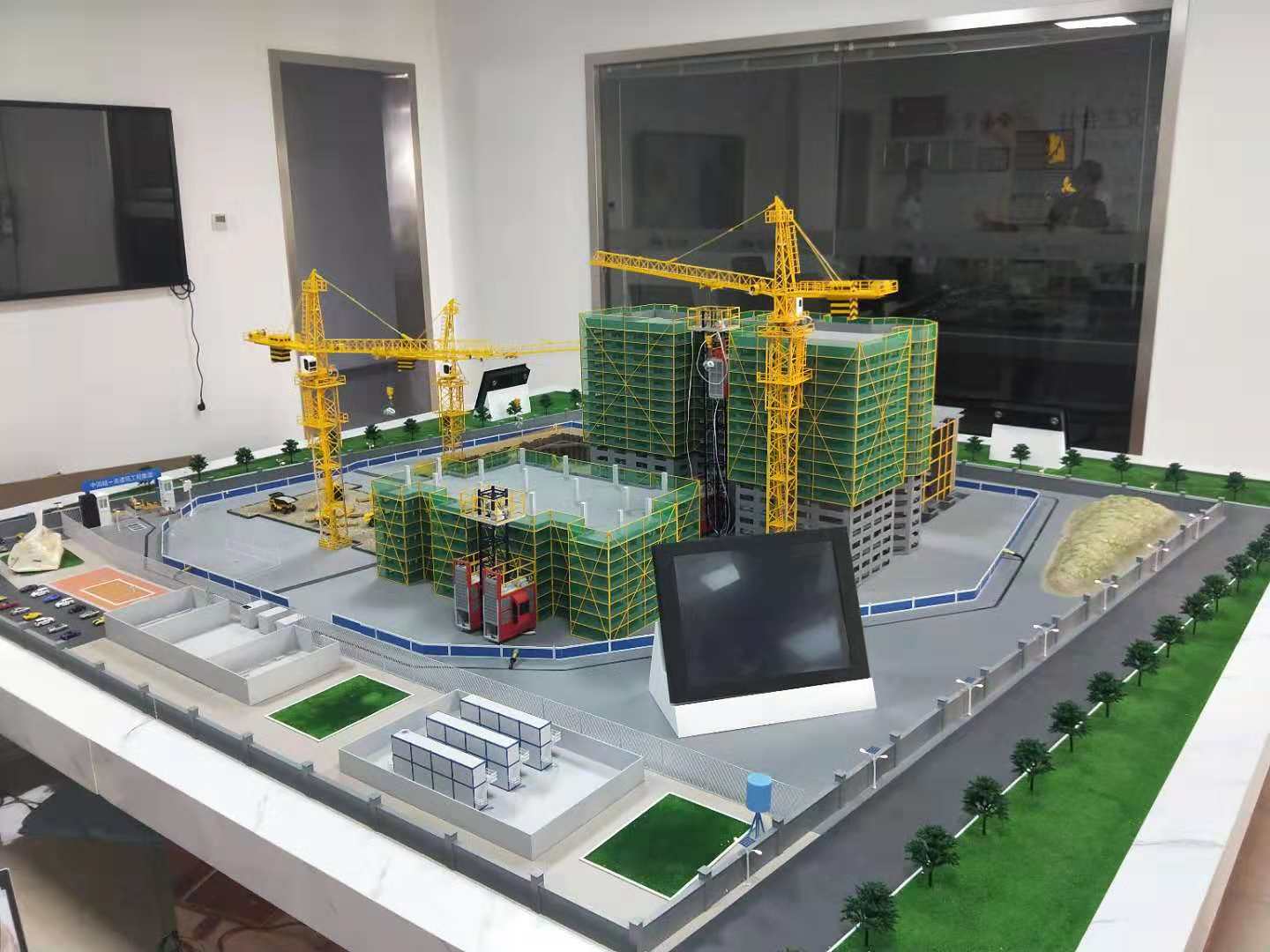 伊通建筑施工场景模型